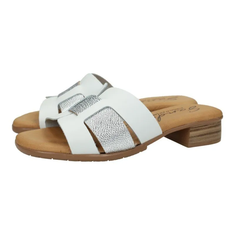 23075 Sandalias de tacón color BLANCO