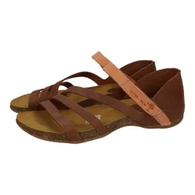 4476 SANDALIA DE PIEL color OURS-NARANJA