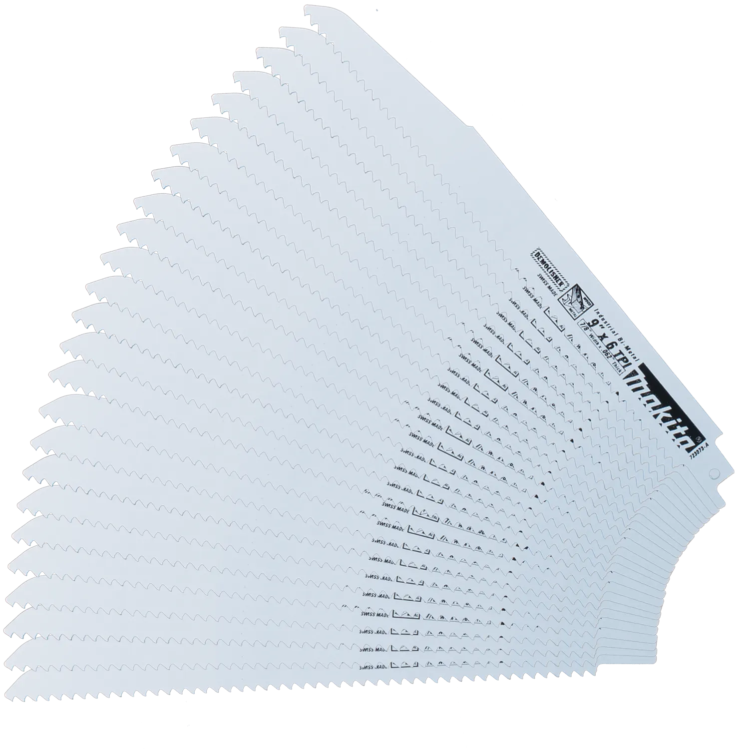 9" Demolition Recipro Saw Blade, 6TPI, 25/pk