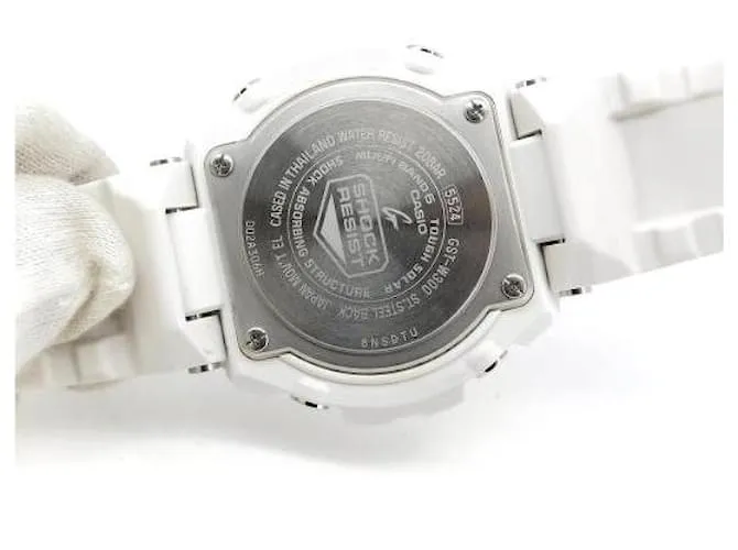& Other Stories Casio G-SHOCK G-STEEL GST-W para hombre300 Reloj analógico digital en resina blanca en perfecto estado. Blan