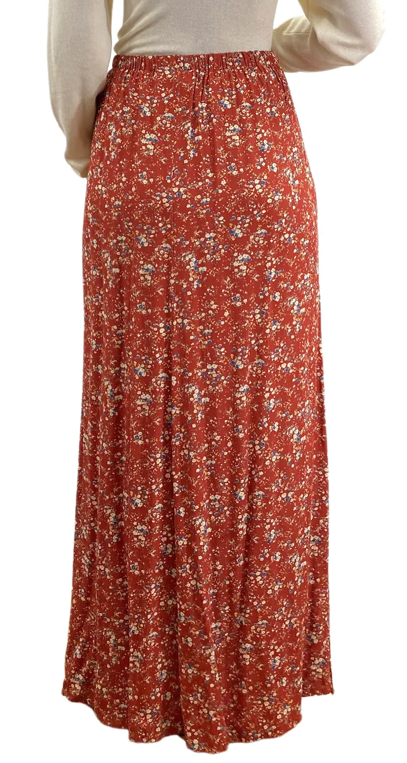 ANTHROPOLOGIE Falda Maxi Flores