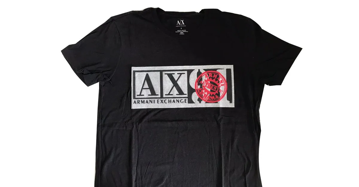 Armani Exchange Tee Negro 
