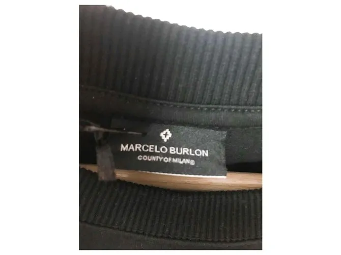 Autre Marque Camiseta de alas de marcelo burlon. Negro 