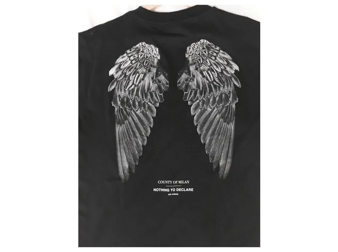 Autre Marque Camiseta de alas de marcelo burlon. Negro 