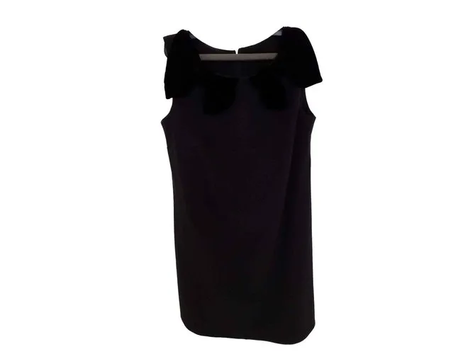 Autre Marque Cuello de flor de terciopelo jasuble excelente de Toupy Negro 