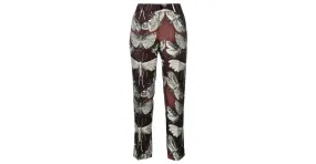 Autre Marque Pantalones de seda Castaño 