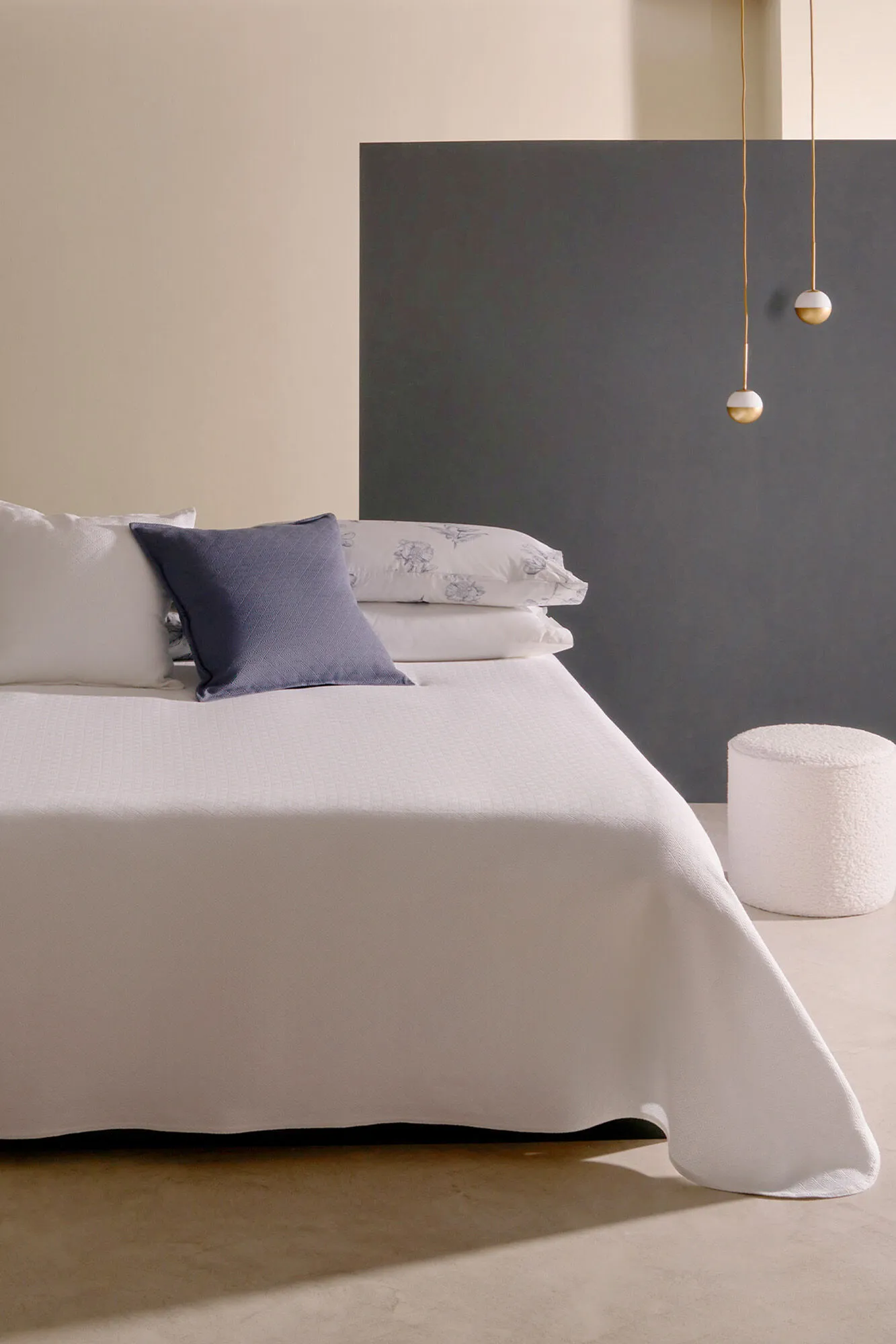 Bassols Colcha Dorian blanco 150 -160 cm