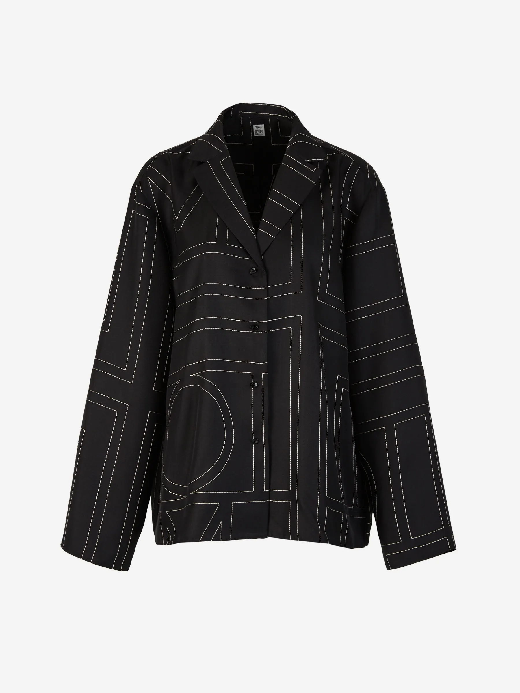 Blusa Seda Monograma