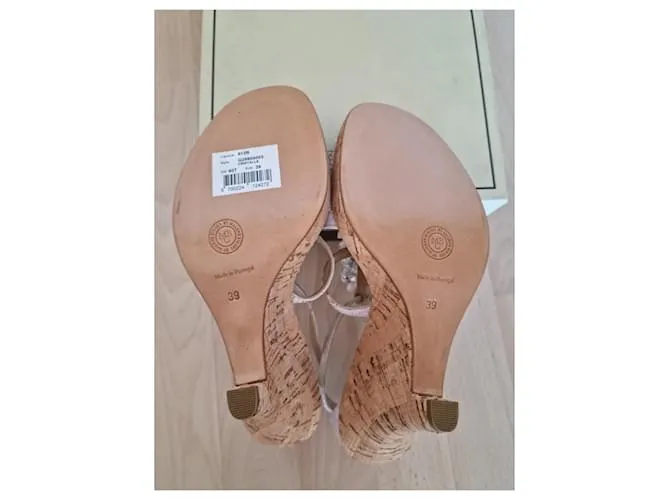 By Malene Birger Sandalias de cuero exótico MALENE BIRGER color violeta pastel talla 39 + caja Púrpura 