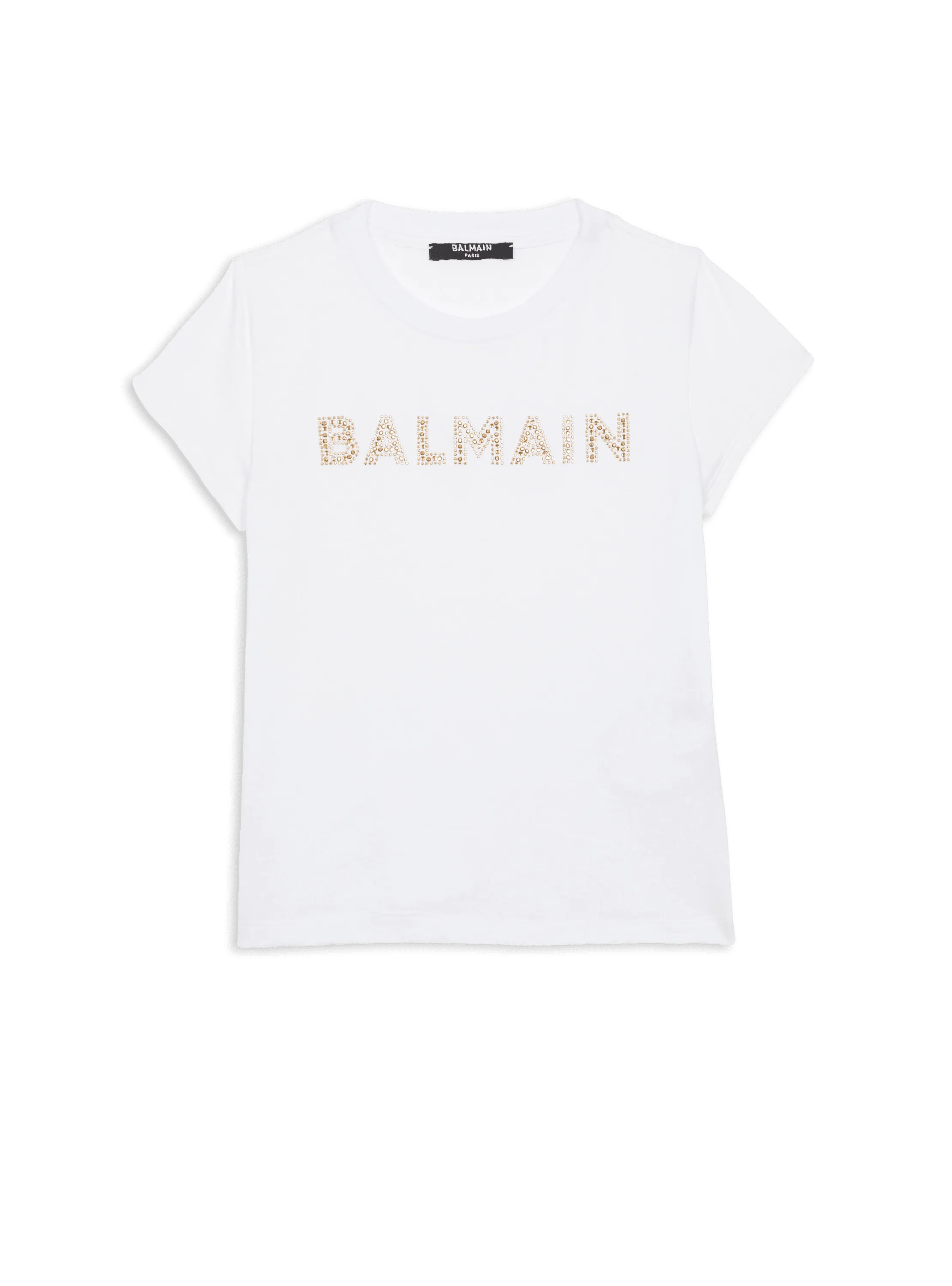 Camiseta Balmain con strass