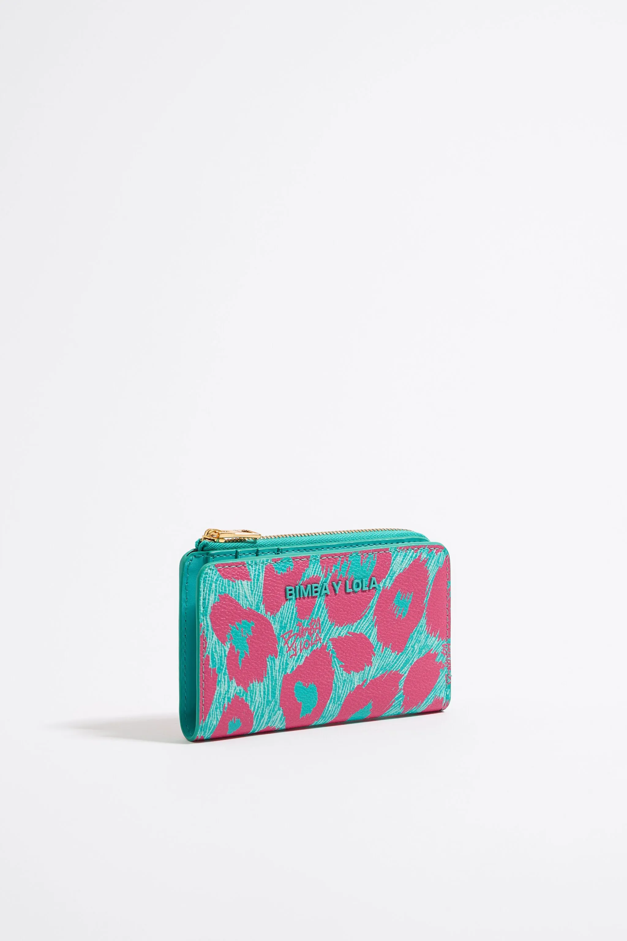 Cartera leopard turquesa