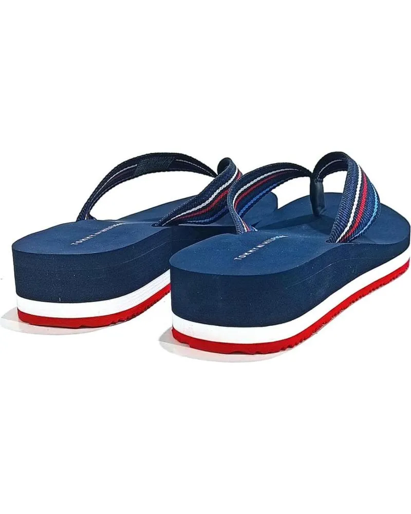Chanclas de Mujer y Niña TOMMY HILFIGER CHANCLAS MUJER TOMMY FW07858 AZUL BLUE
