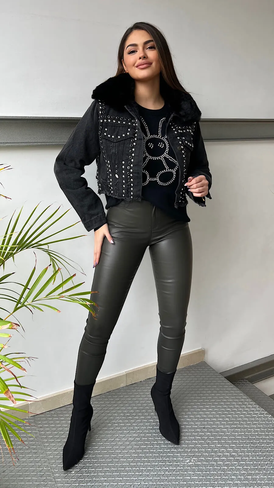 Chaqueta Black Denim Lux