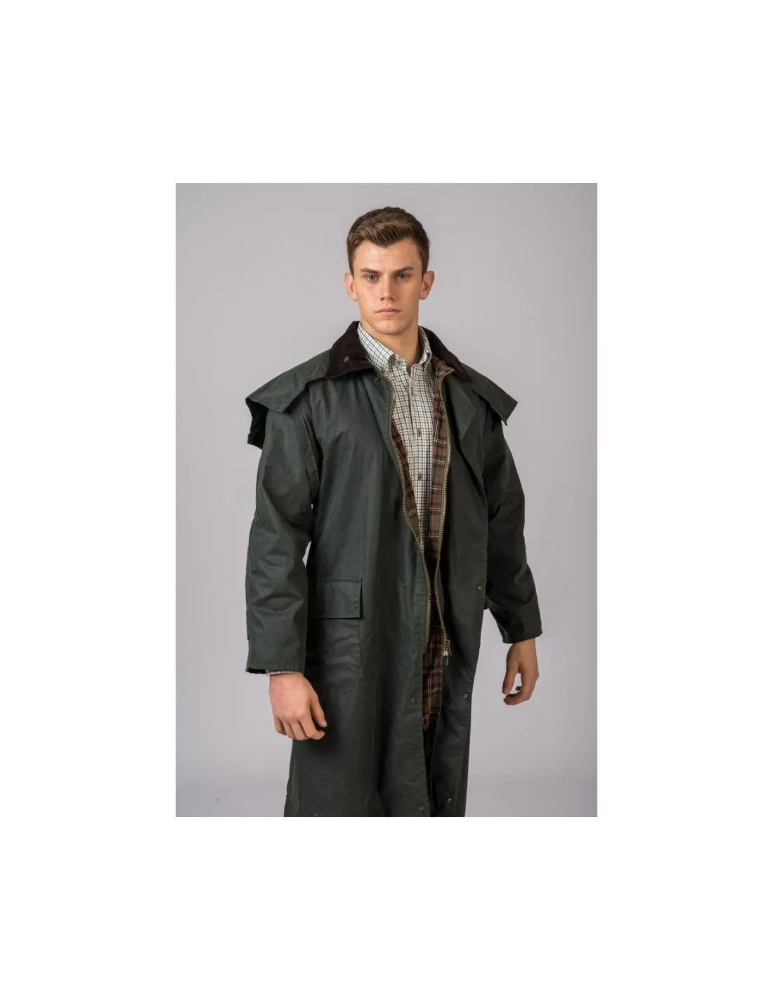 CHAQUETA LARGA NEW OUTBACK VERDE