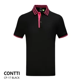 CONTTI Men's Cotton Logo Polo Shirt
