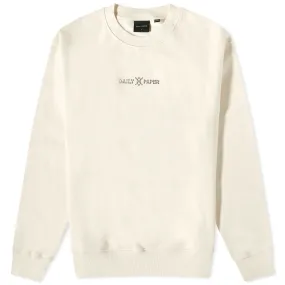 DAILY PAPER Raysan Crew Neck Sweater "Birch White"
