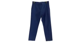 Diane Von Furstenberg DvF Gwennifer Dos pantalones textura Azul Azul marino 