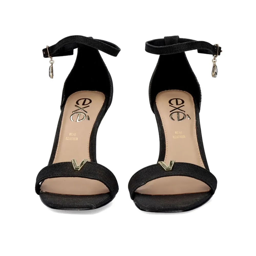 Exe sandalia tacon medio nicole-311 negro