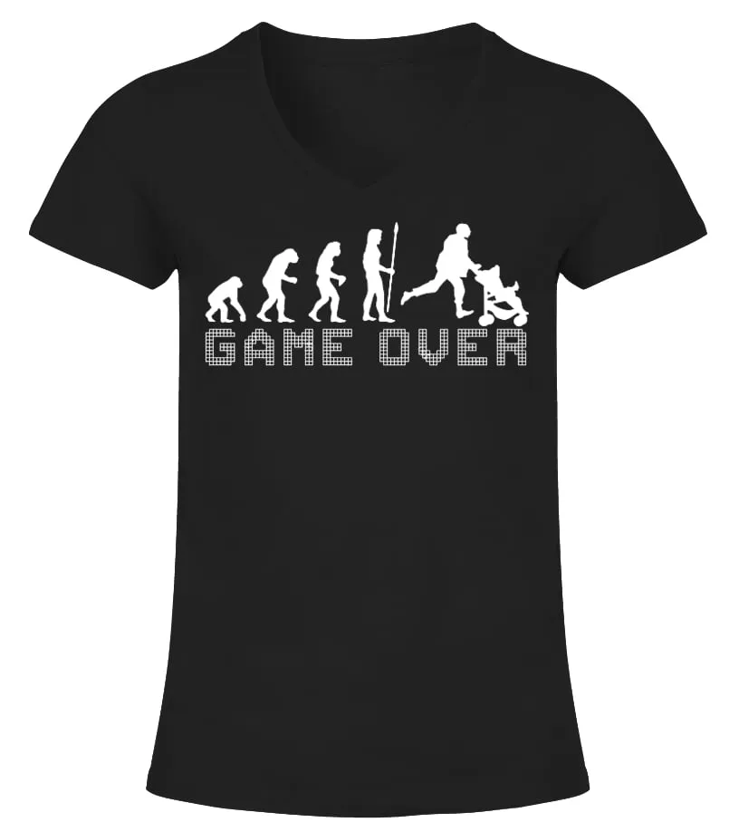 GAME OVER! T-SHIRT Camiseta cuello pico Mujer