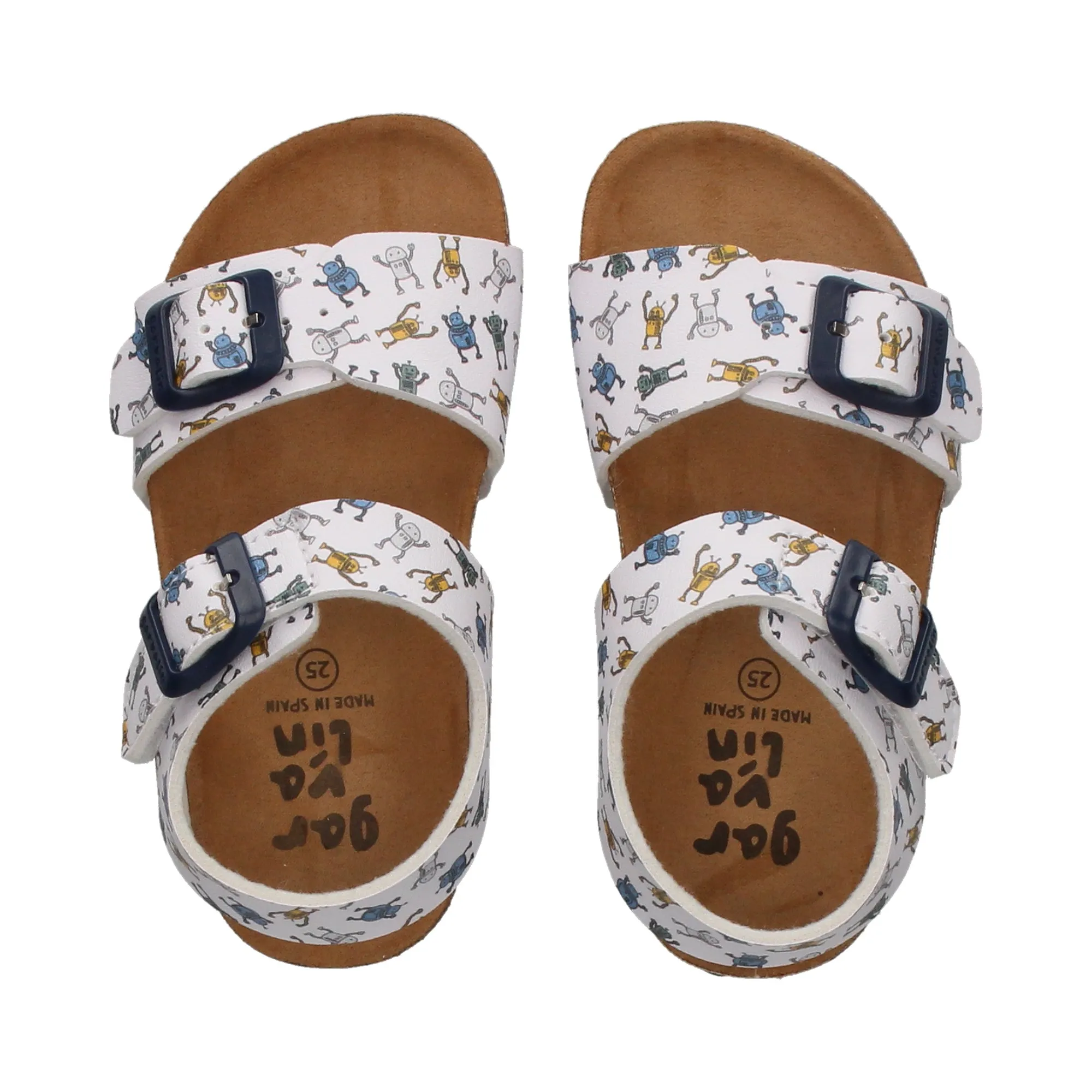 GARVALIN Sandalias, chanclas y albarcas de niña BLANCO