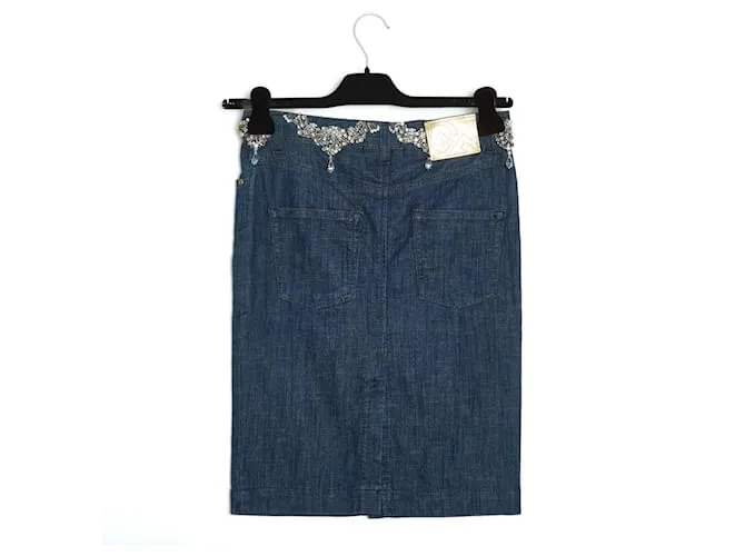 Gianfranco Ferre Vintage JOYA DENIM REINO UNIDO36/38 Azul 