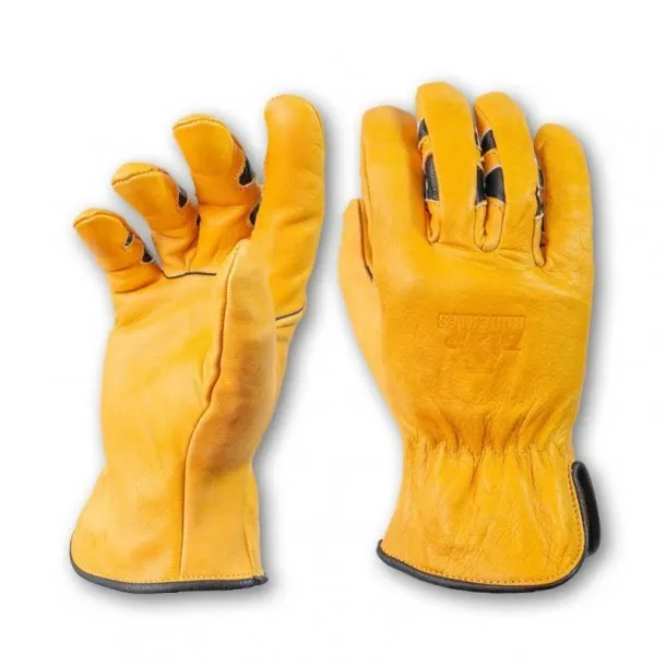Guantes de trabajo resistentes al agua cuero color natural