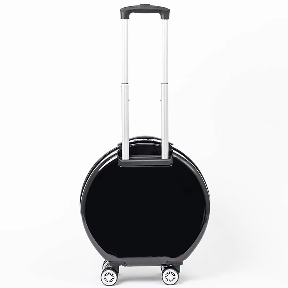 HIDETOSHI WAKASHIMA 18" Diseñador Maleta de cabina negro/blanco