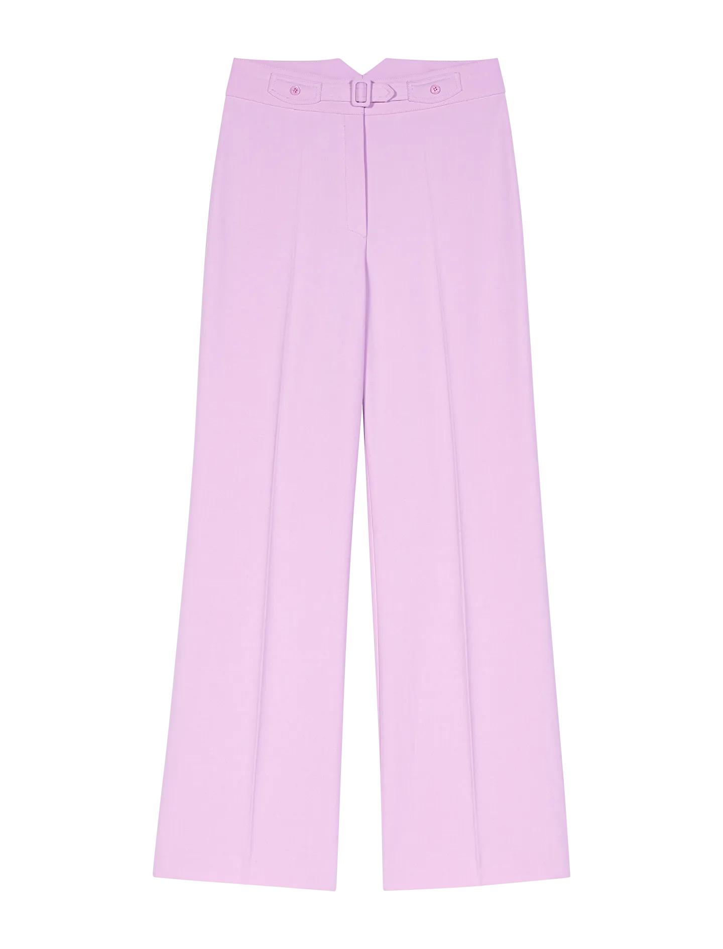 MAJE Pantalón ancho y vaporoso en rosa
