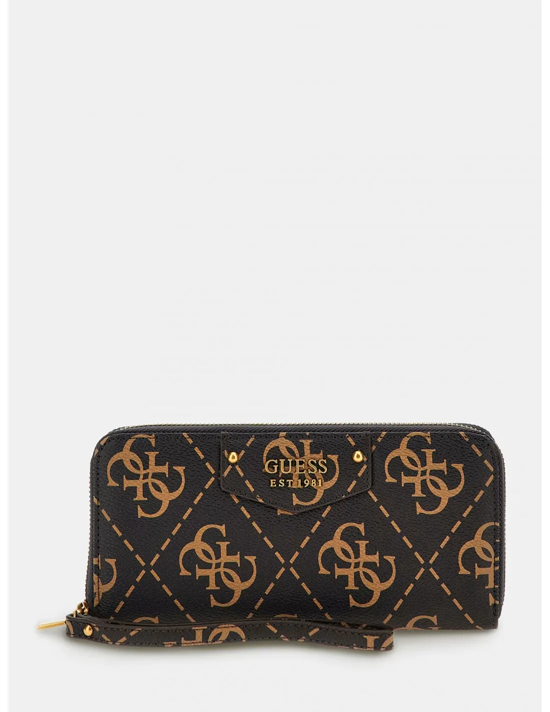 Maxi cartera Eco Brenton logotipo 4G de Guess