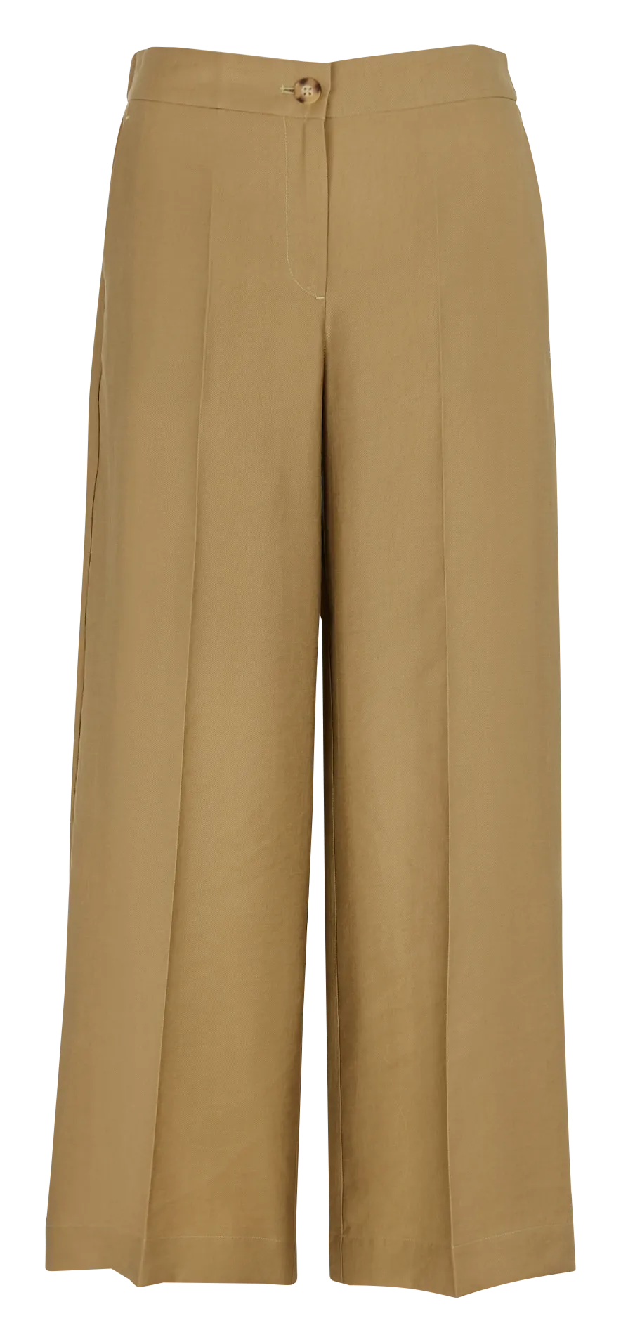 Pantalón ancho cropped en verde
