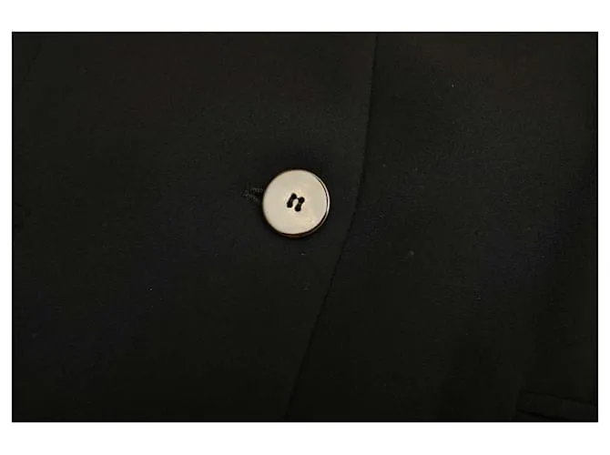 PinkoChaqueta sin cuello con un solo botón y espalda plisada de mujer de color negro 40 fr 