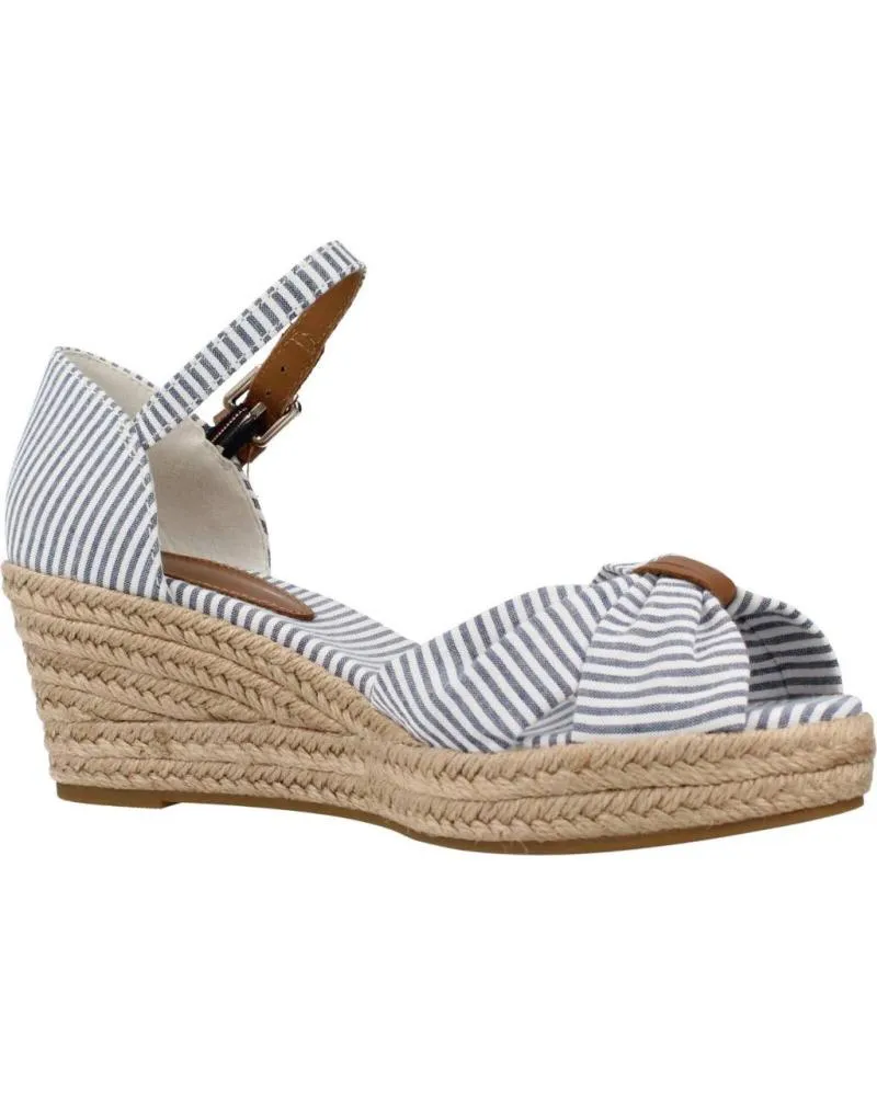 Sandalias de Mujer TOMMY HILFIGER FW0FW07158 HIGH WEDGE SEERSUCKER 0G5 SEERSUCKER-BLUECOAST
