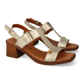 SANDALIAS TACON OUTLET MOD. TAMARA DORADO