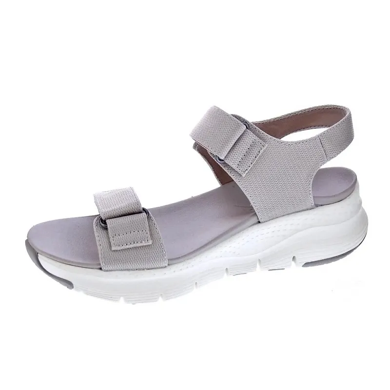 Skechers Sandalias Mujer Arch Fit Beige