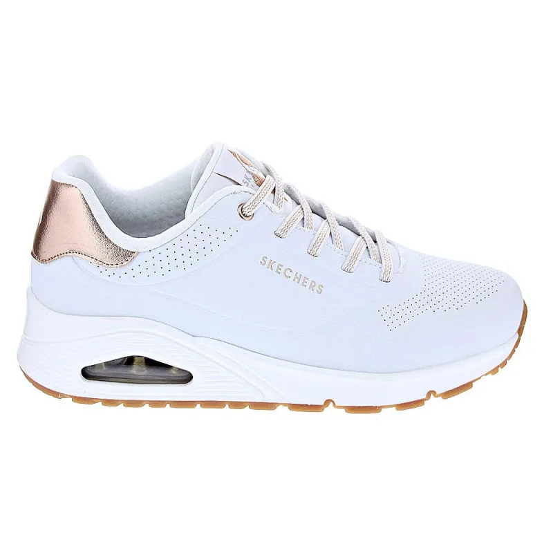 Skechers Zapatillas Mujer Uno Shimmer Blanco