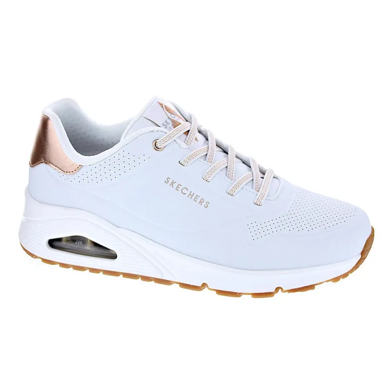 Skechers Zapatillas Mujer Uno Shimmer Blanco