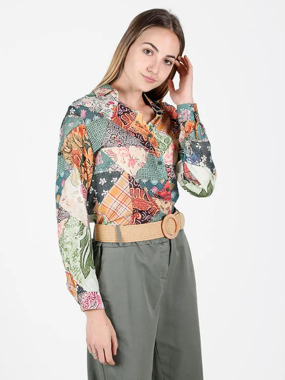 Solada Camisa ligera de mujer con estampado estampado