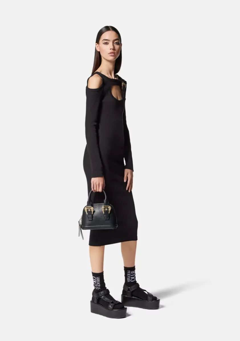 VESTIDO CANAL HEBILLA CUT OUT NEGRO
