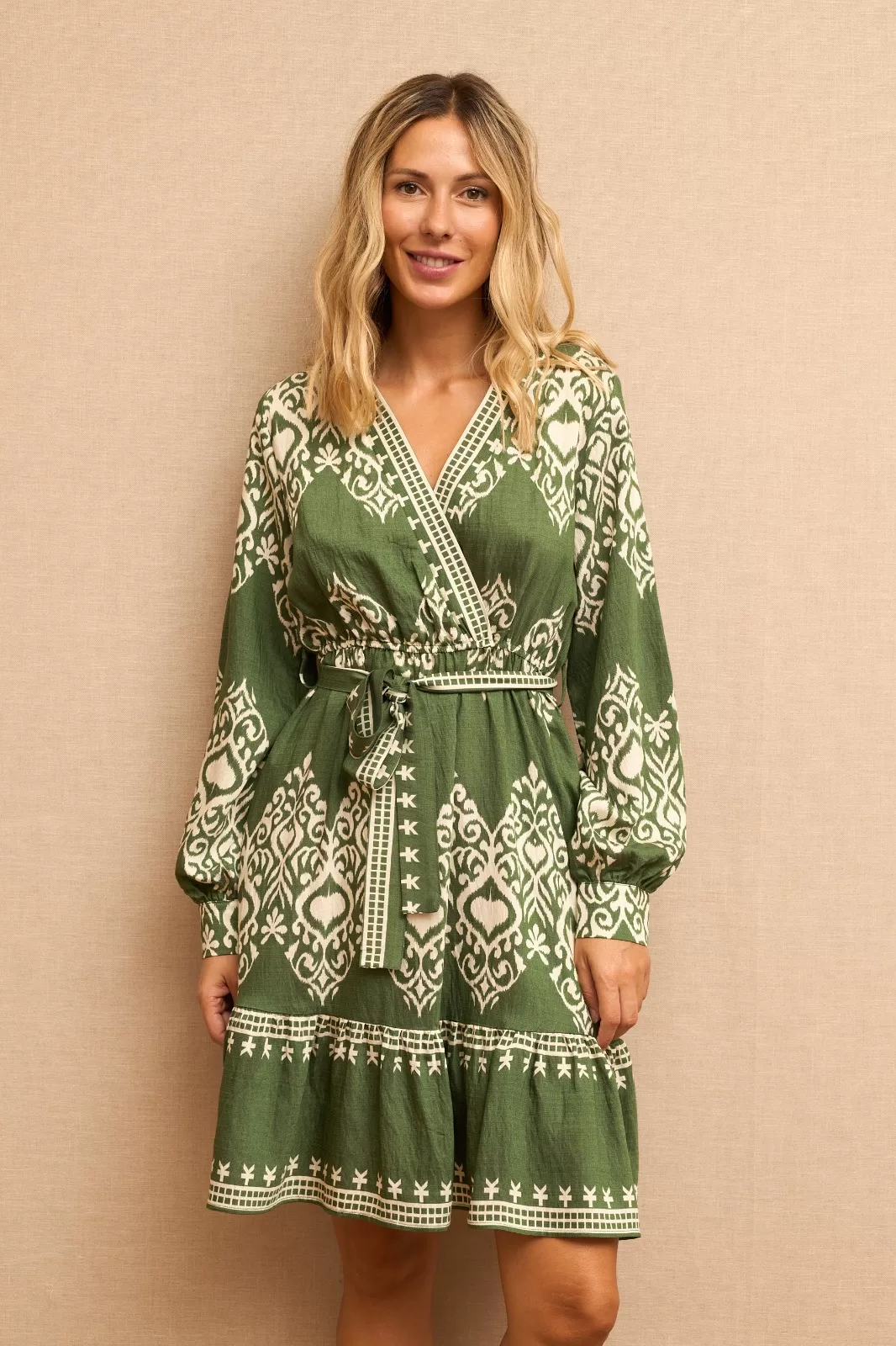 VESTIDO CORTO VERDE FABIOLA