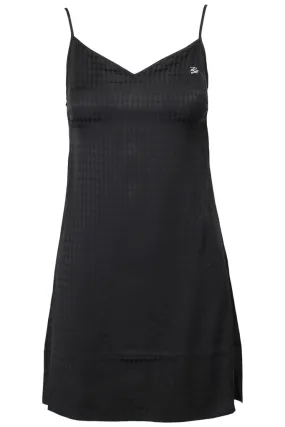 Vestido de satén negro