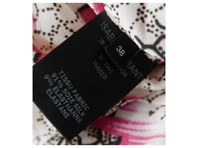 Vestido estampado rosa Isabel Marant Arodie 