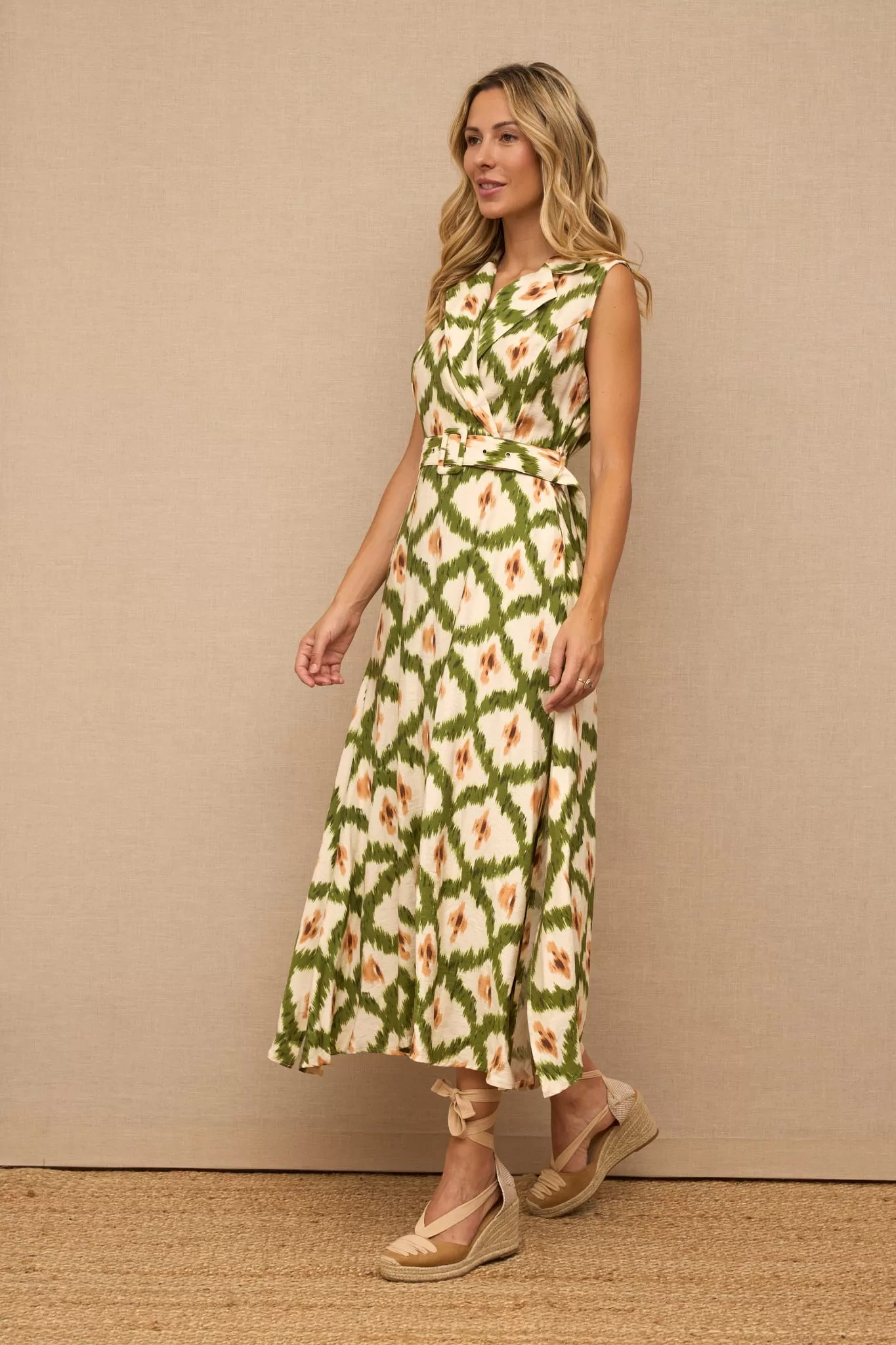 VESTIDO LARGO BOA VERDE