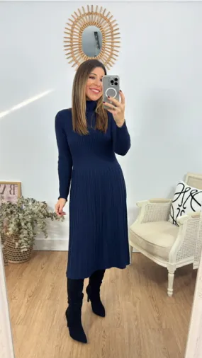 Vestido Punto Telma Azul