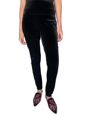 WHITE HOUSE BLACK MARKET Leggin Terciopelo Negro